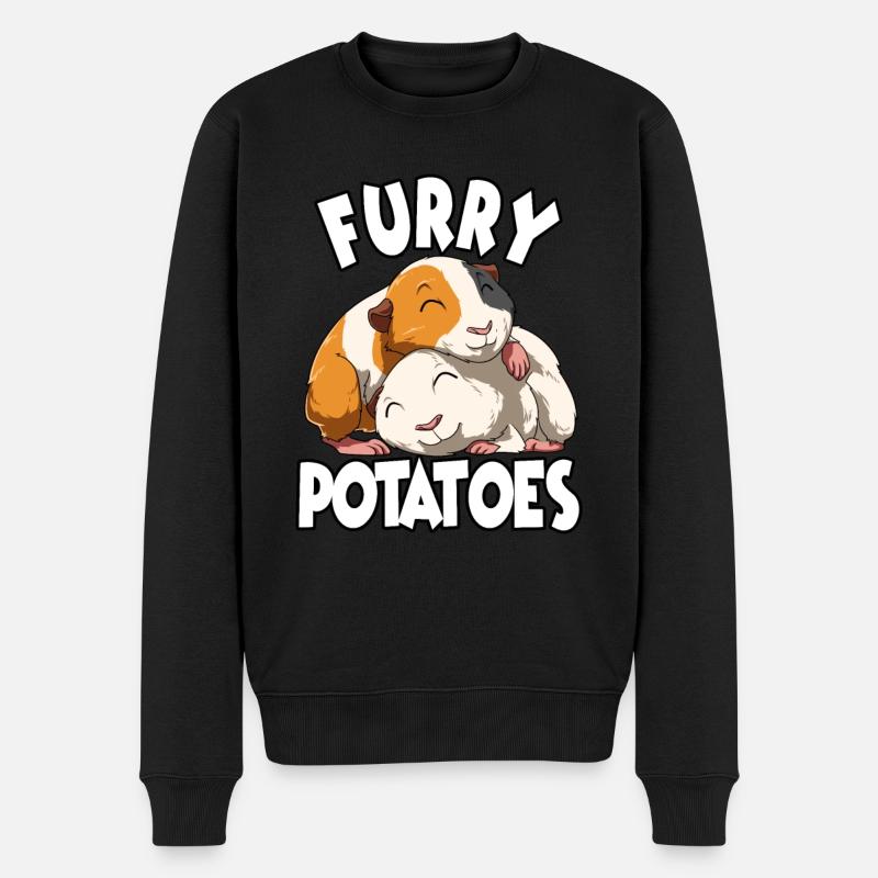 Furry Potato für einen Meerschweinchen Liebhaber - Männer Premium Bio Pullover - Schwarz