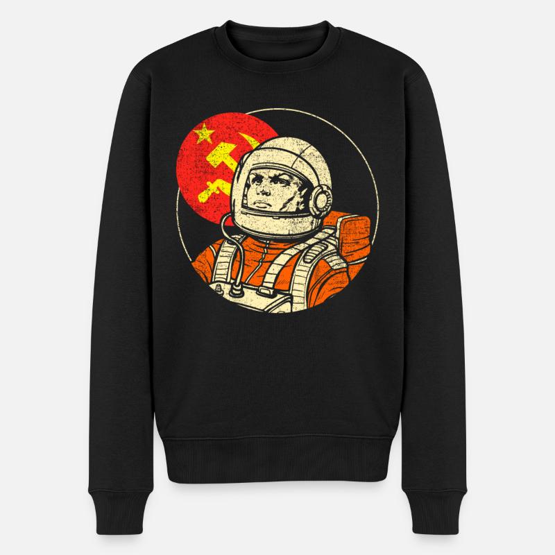 Cosmonaute soviétique - Pull Premium bio Homme - noir