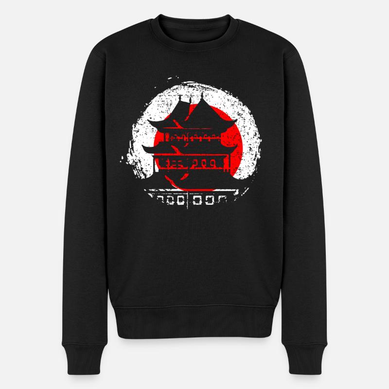 Architecture japonaise - Pull Premium bio Homme - noir