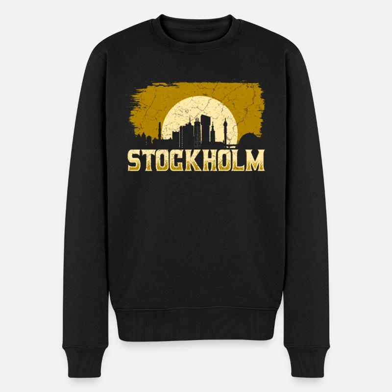 Stockholm - Pull Premium bio Homme - noir