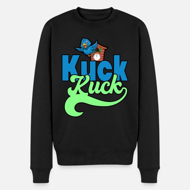 Kuck Kuck für einen Schwarzwälder und Urlauber - Männer Premium Bio Pullover - Schwarz