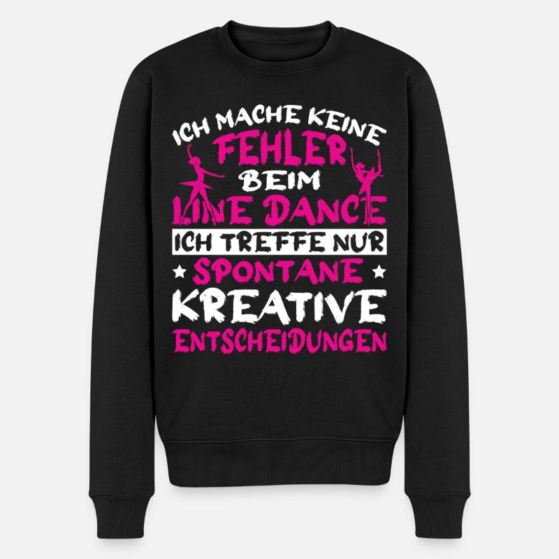 Line Dance Cowboy Western Rodeo Westernreiten - Männer Premium Bio Pullover - Schwarz