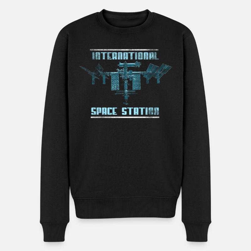 ISS - Station spatiale internationale - Pull Premium bio Homme - noir