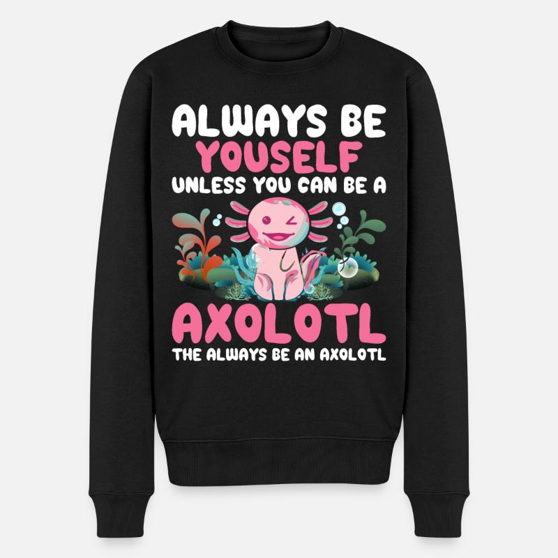 Salamandre amphibienne Axolotl - Pull Premium bio Homme - noir