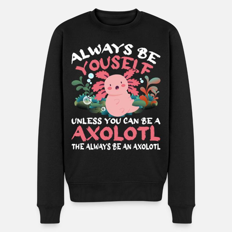 Salamandre amphibienne Axolotl - Pull Premium bio Homme - noir