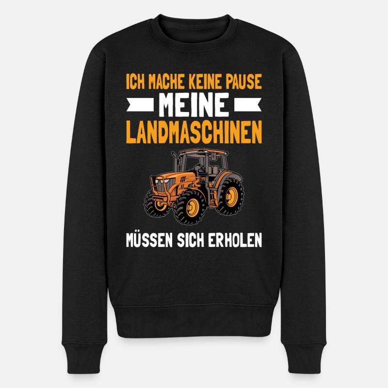 Landmaschinenmechaniker Landmaschinentechniker - Männer Premium Bio Pullover - Schwarz