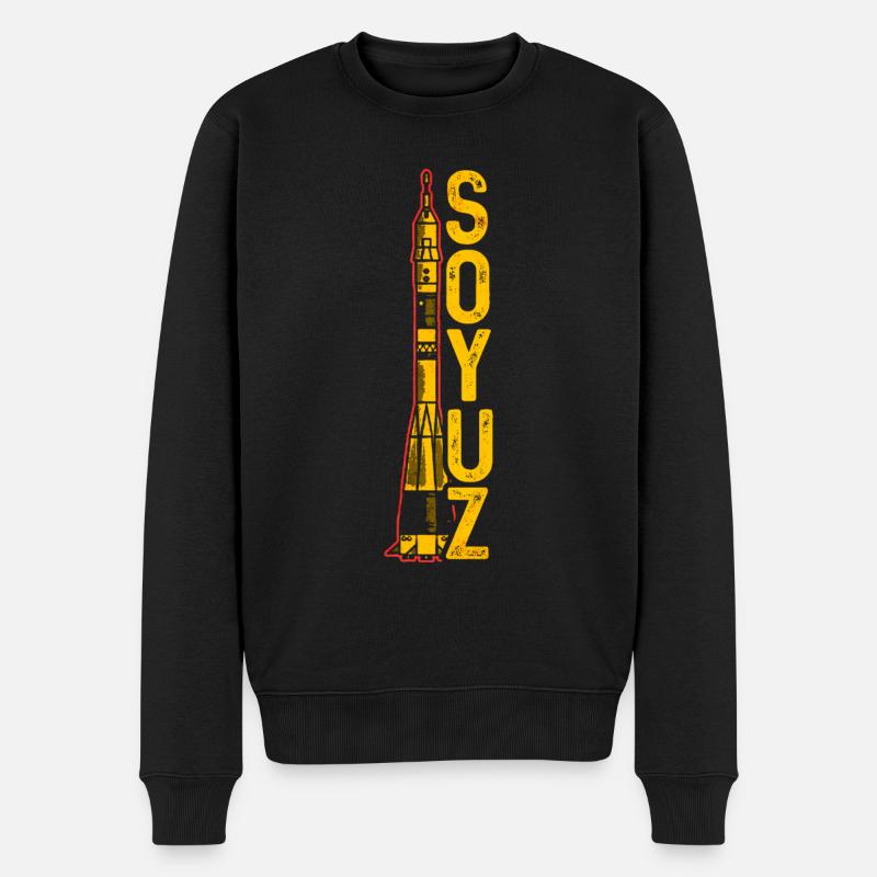 Soyouz Rocket Union soviétique - Pull Premium bio Homme - noir