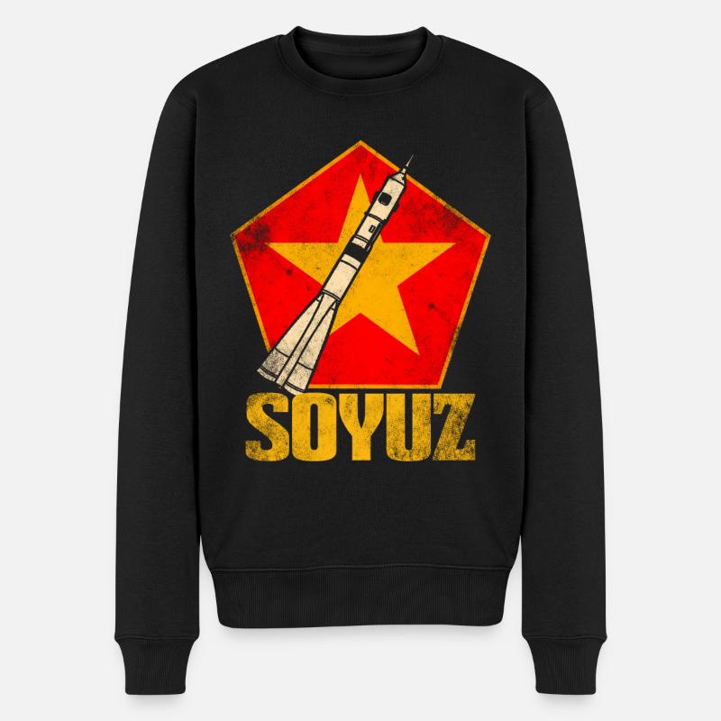 Soyouz Rocket Union soviétique - Pull Premium bio Homme - noir