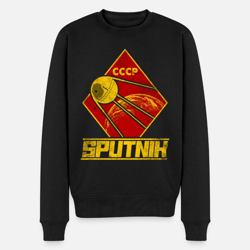 Spoutnik Satellite Union soviétique - Pull Premium bio Homme - noir