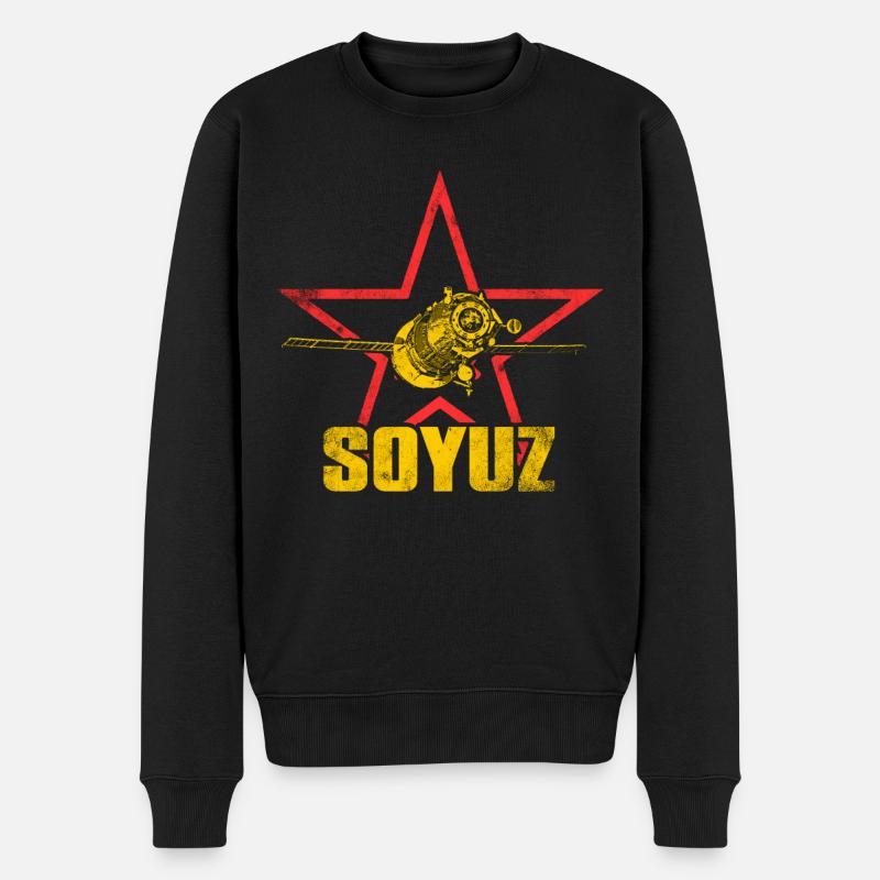 Vaisseau spatial Soyouz - Pull Premium bio Homme - noir
