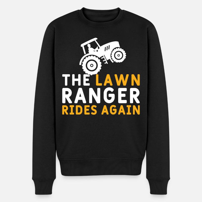 Gärtner Landschaftsbau Gartenbau Rasenmäher - Männer Premium Bio Pullover - Schwarz