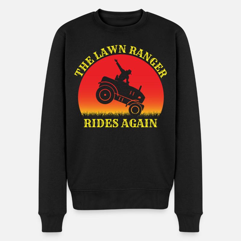 Gärtner Landschaftsbau Gartenbau Rasenmäher - Männer Premium Bio Pullover - Schwarz