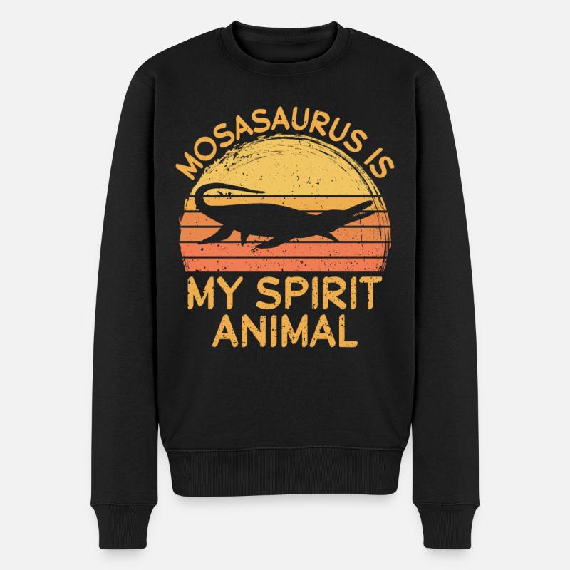 Biologiste marin Mosasaurus Time Dinosaures - Pull Premium bio Homme - noir