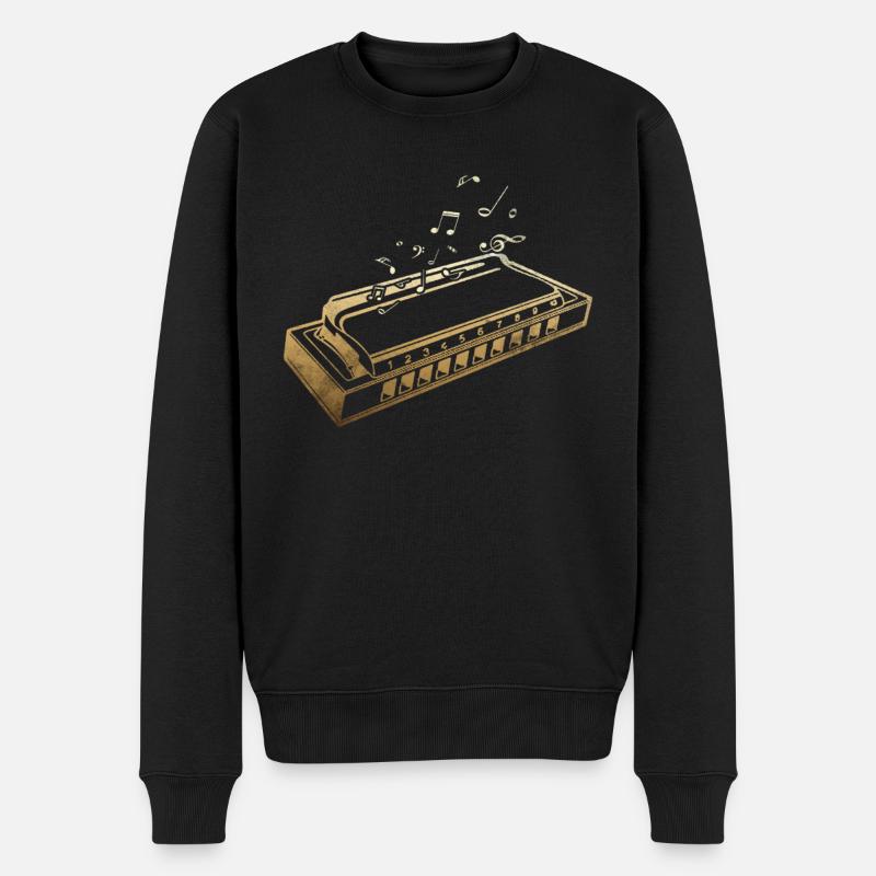 Harmonica - Pull Premium bio Homme - noir
