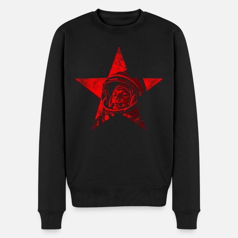 Youri Gagarine - Premier homme dans l’espace - Pull Premium bio Homme - noir