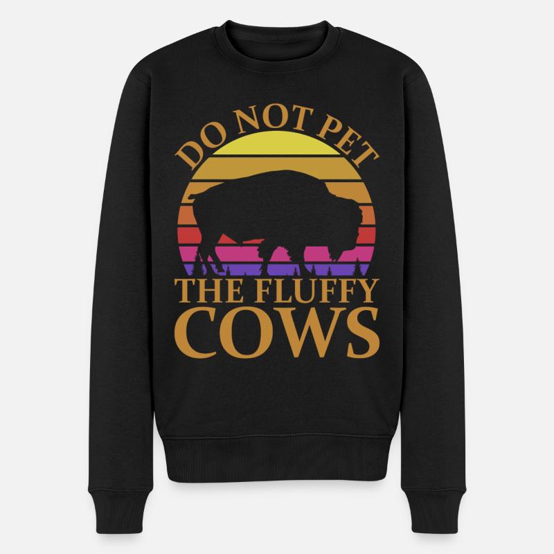 Parc national Bison Buffalo - Pull Premium bio Homme - noir