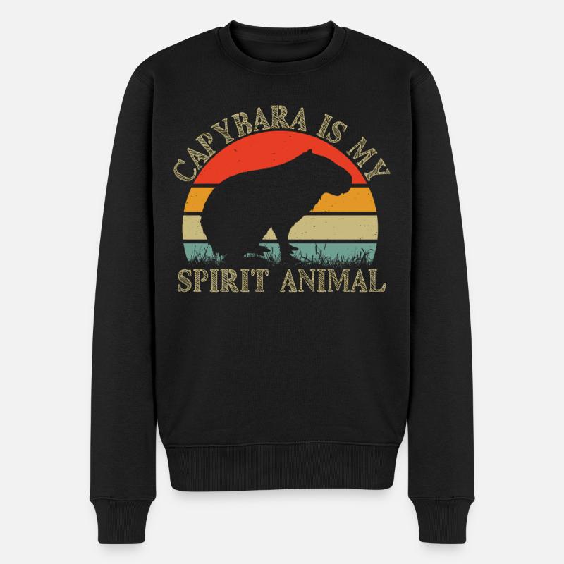 Capybara Wasserschwein Capybaras - Pull Premium bio Homme - noir