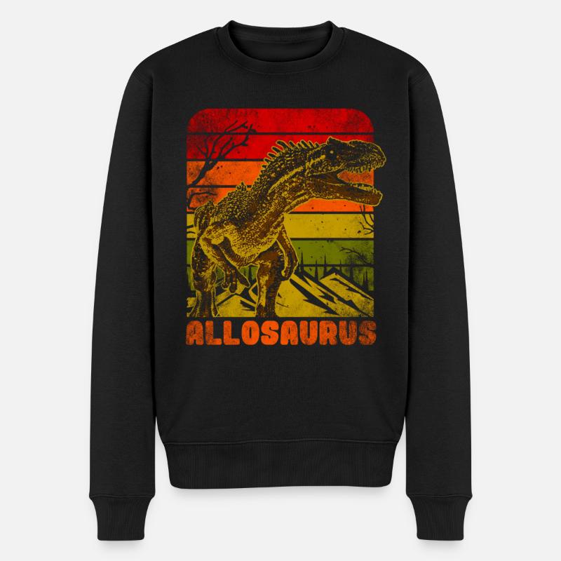 Dinosaure Allosaurus - Pull Premium bio Homme - noir
