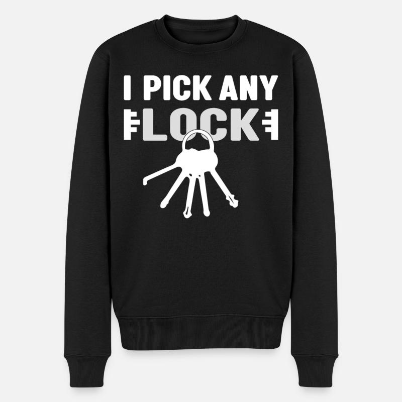 Locksmith security technology - Men's Premium Organic Jumper - black