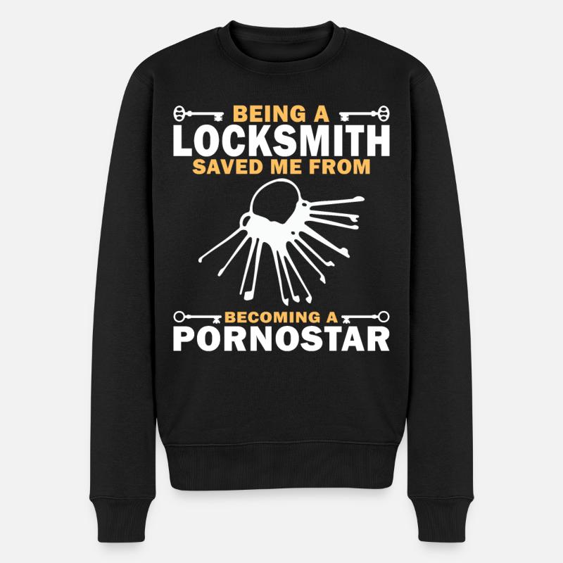 Locksmith security technology - Men's Premium Organic Jumper - black