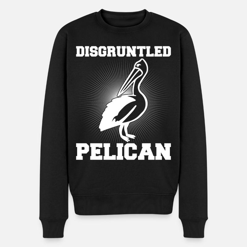 Pelikan Pelikane Vögel Wasservogel - Männer Premium Bio Pullover - Schwarz