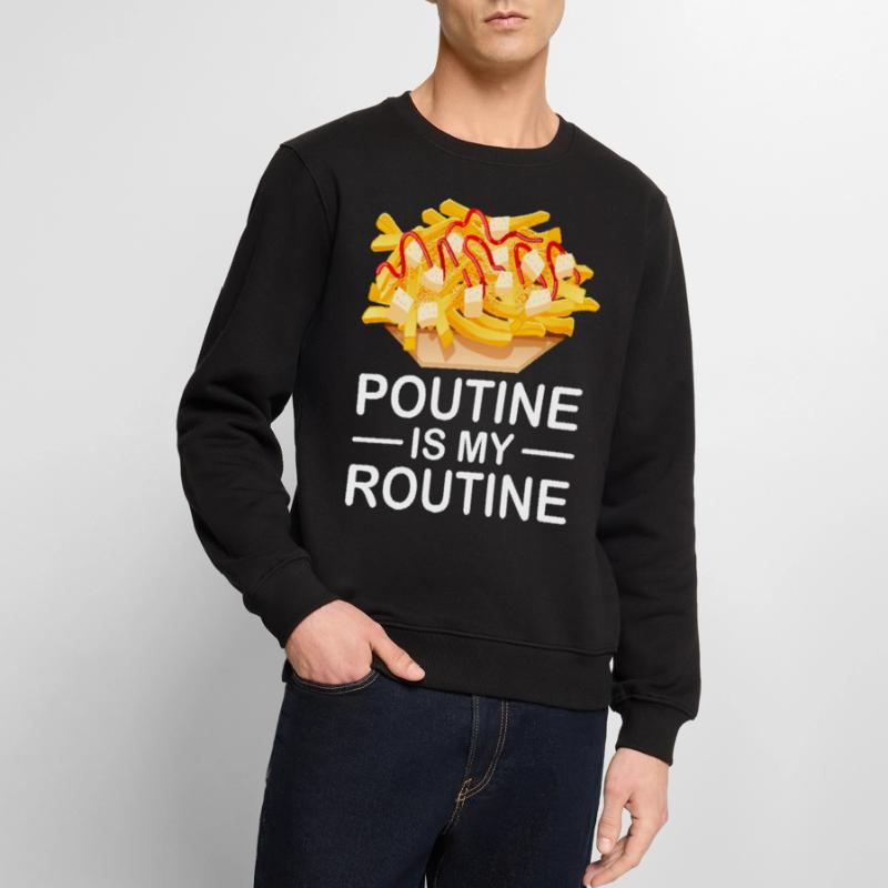 Poutine Canada Spécialité de restauration rapide Pull Premium bio Homme