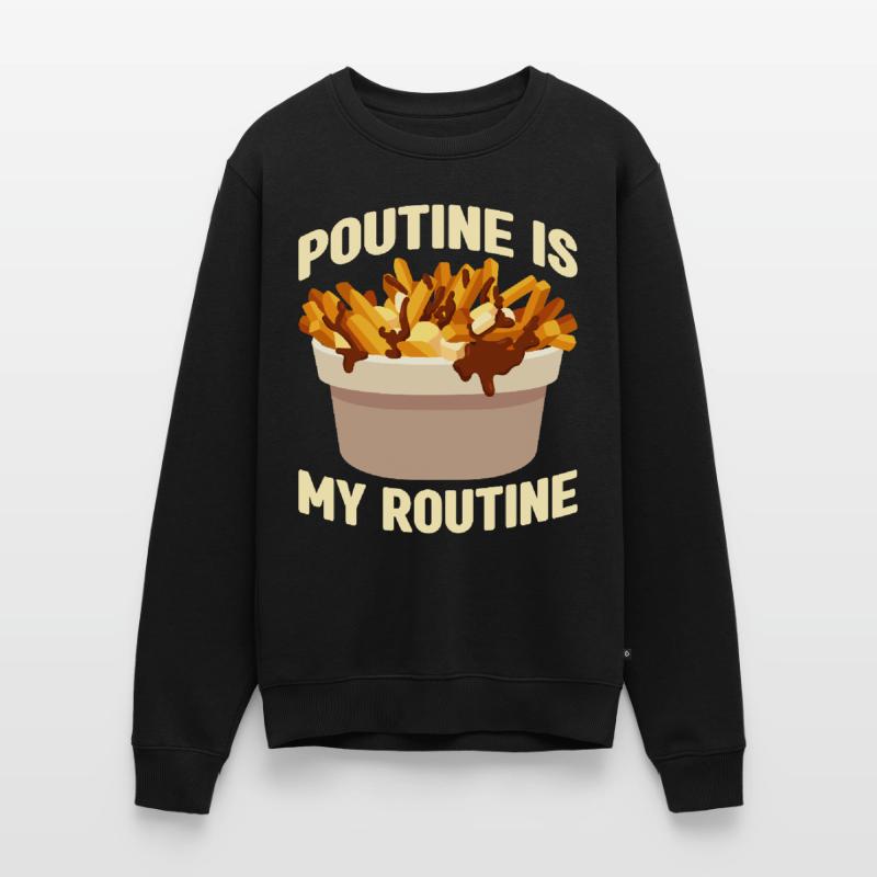 Poutine Canada Spécialité de restauration rapide Pull Premium bio Homme