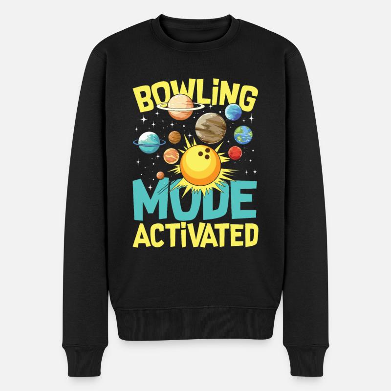 Bowling Mode Activated - Männer Premium Bio Pullover - Schwarz