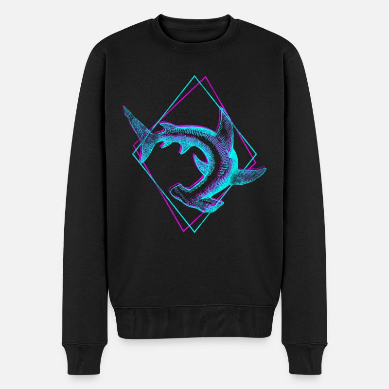 Hammerhai - Männer Premium Bio Pullover - Schwarz