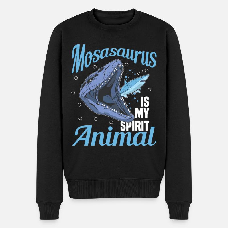 Biologiste marin Mosasaurus Temps Dinosaure - Pull Premium bio Homme - noir