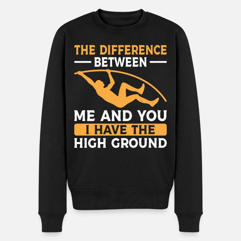 Saut à la perche Athlétisme - Pull Premium bio Homme - noir