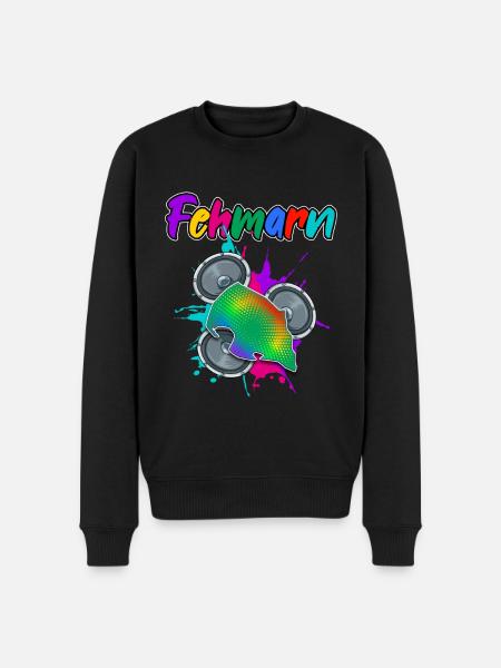 Fehmarn Beat - Männer Premium Bio Pullover - Schwarz