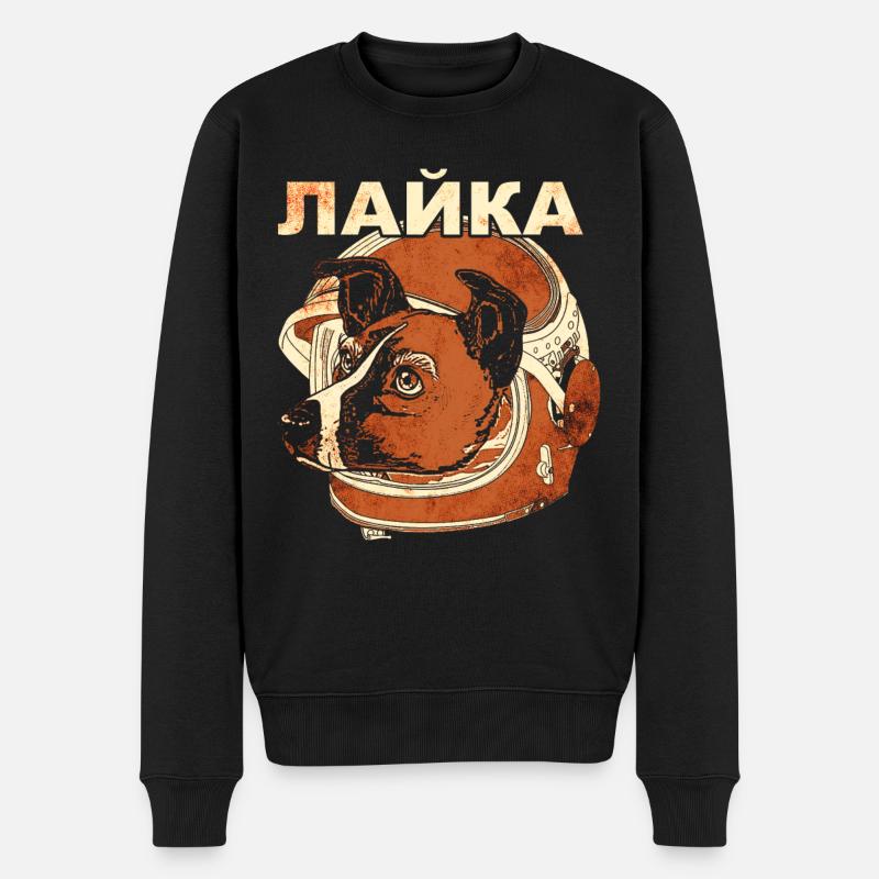 Laika Space Dog - Pull Premium bio Homme - noir