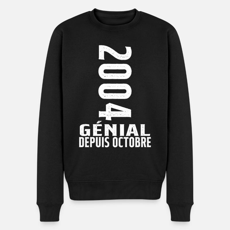 Génial(e) Depuis Octobre 2004 - Pull Premium bio Homme - noir