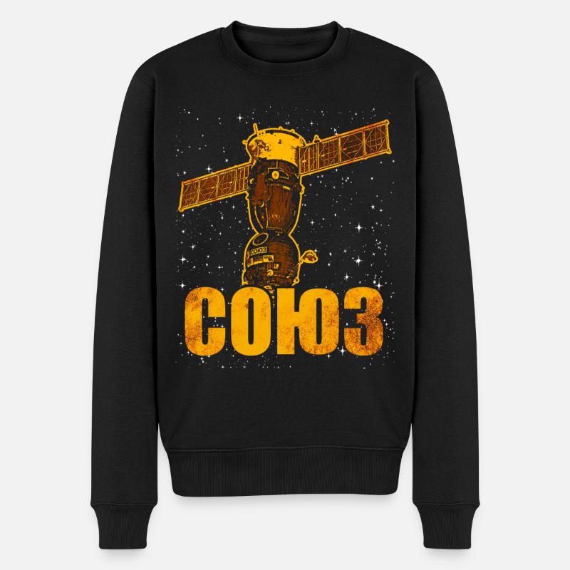 Soviet Soyuz spacecraft - Men's Premium Organic Jumper - black