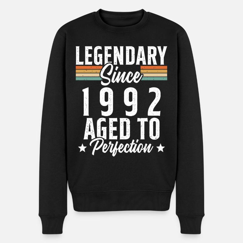 Legendary since 1992 - Men's Premium Organic Jumper - black