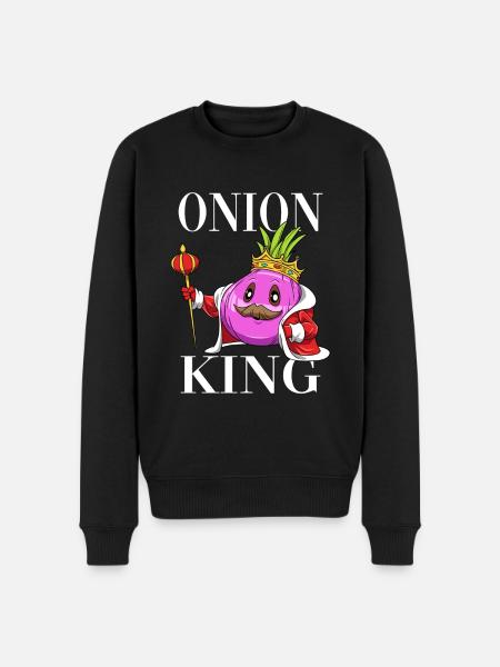 Onion King - Männer Premium Bio Pullover - Schwarz