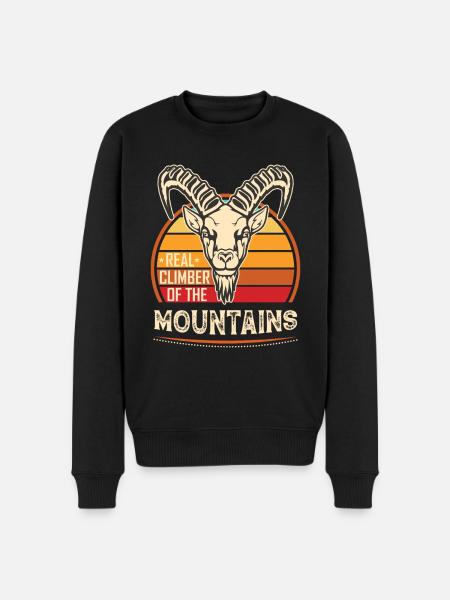 Capricorne Climber Goat Mountains - Pull Premium bio Homme - noir