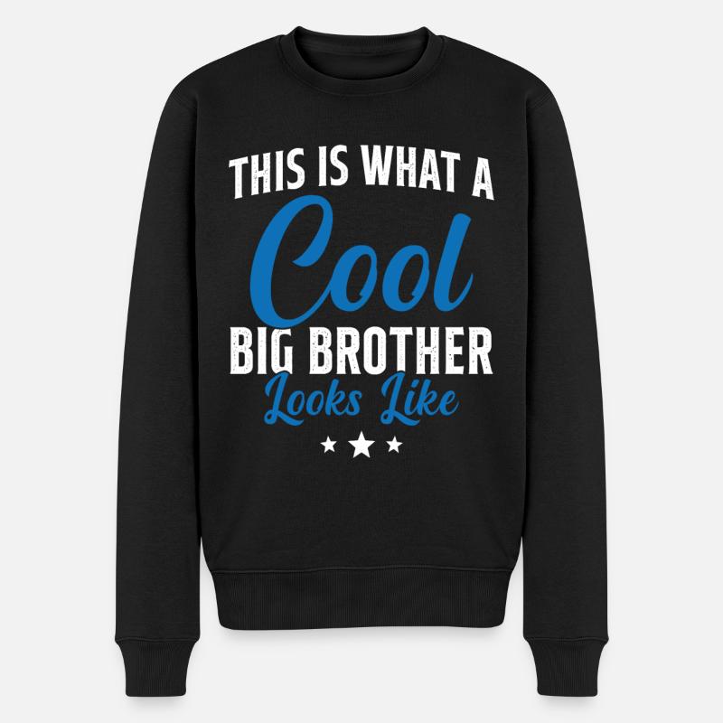 Grand Frère Cadeau Humour - Pull Premium bio Homme - noir