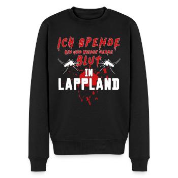 Lustiges Lappland Schweden, Finnland, Norwegen - Männer Premium Bio Pullover - Schwarz - Vorne - Nico (187cm)