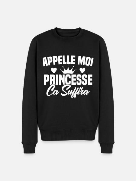 HUMOUR APPELLE MOI PRINCESSE - Pull Premium bio Homme - noir