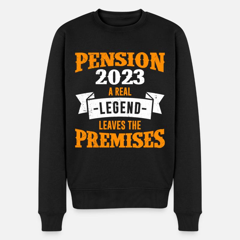 Pension 2023 Retraite des pensionnés - Pull Premium bio Homme - noir