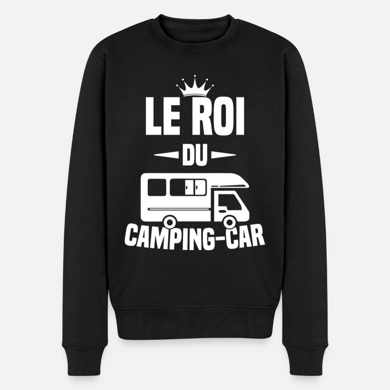 Le Roi du Camping-car - Pull Premium bio Homme - noir