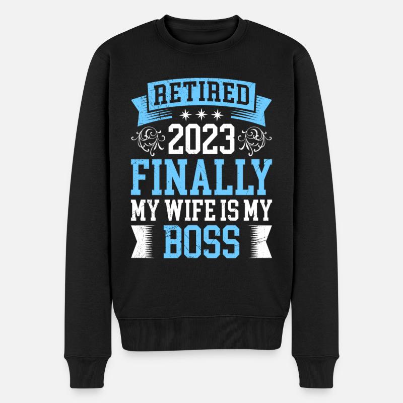 Retraités 2023 - Pull Premium bio Homme - noir