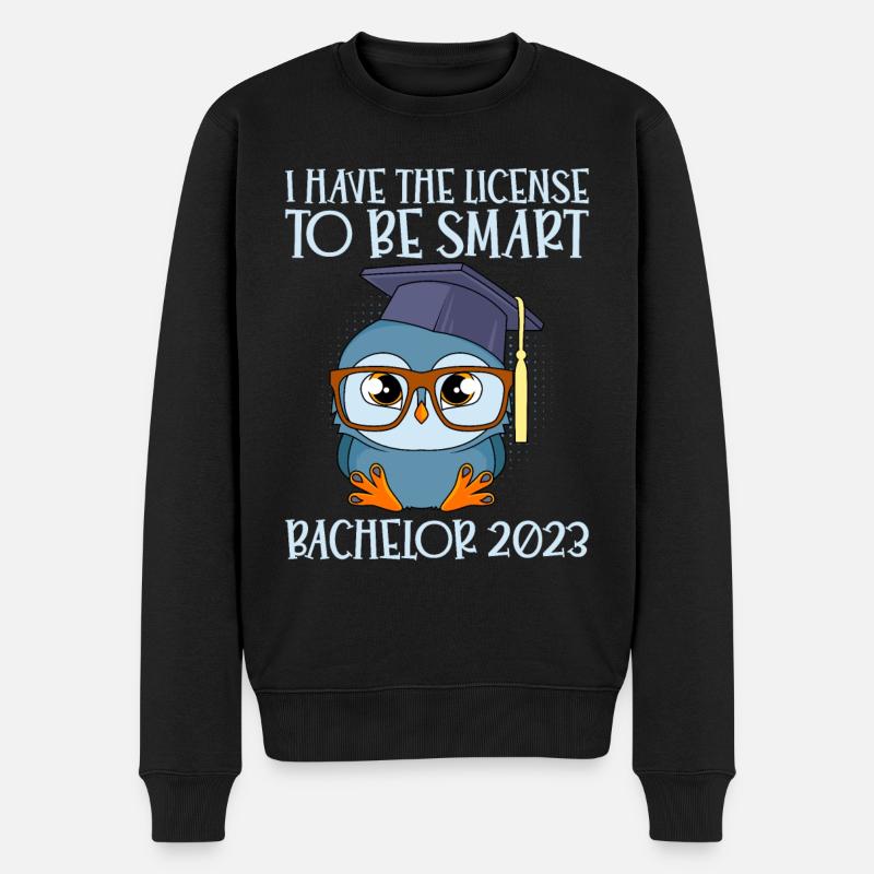 Bachelor 2023 Bachelor Abschluss - Männer Premium Bio Pullover - Schwarz