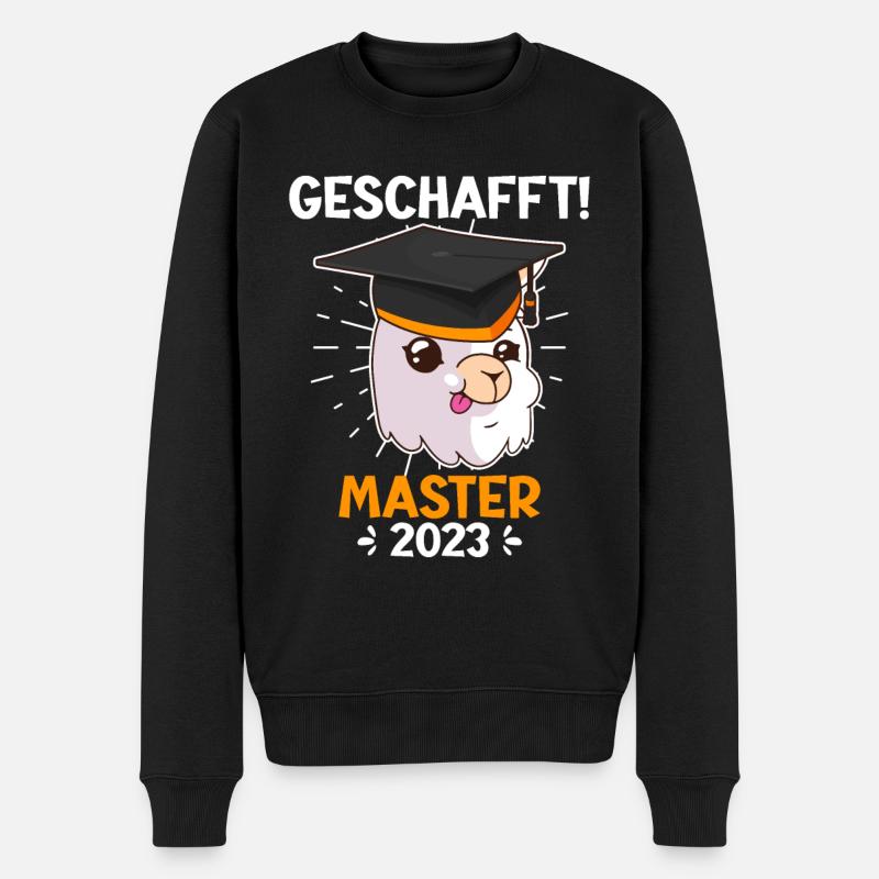Master 2023 Studiumabschluss - Männer Premium Bio Pullover - Schwarz