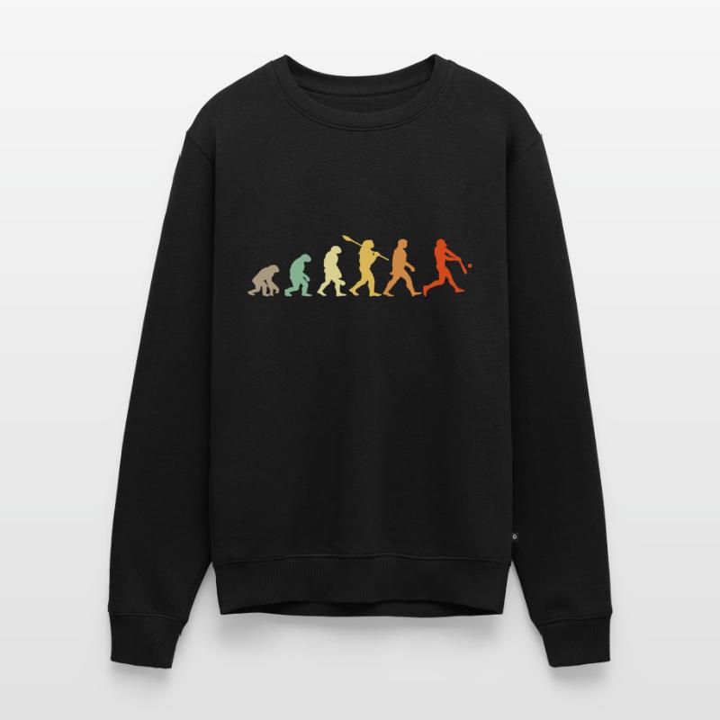 Baseball Evolution Baseball Spieler Geschenk Männer Premium Bio Pullover