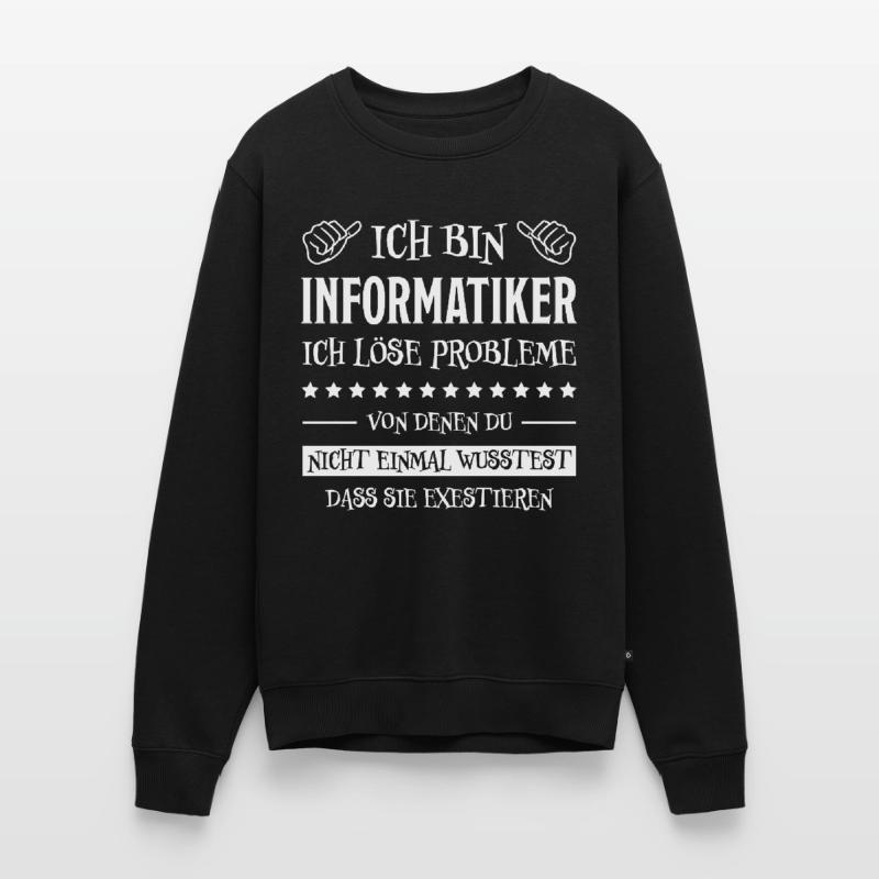 Informatiker Lustig Spruch Programmierer Geschenk Männer Premium Bio Pullover