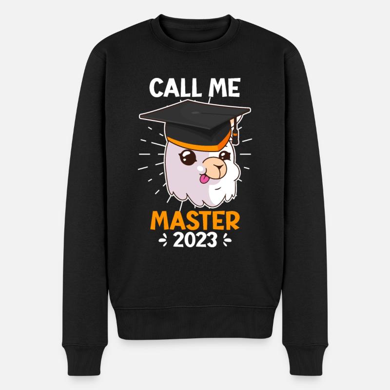 Master 2023 Studiumabschluss - Männer Premium Bio Pullover - Schwarz