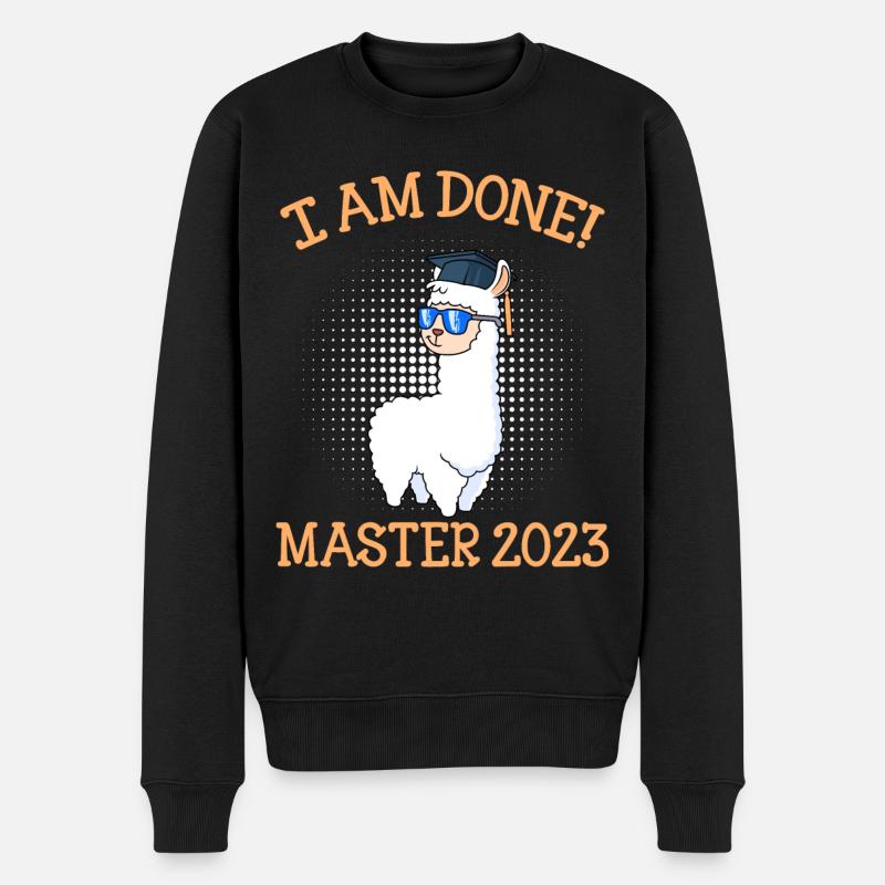 J’ai terminé Master 2023 - Pull Premium bio Homme - noir